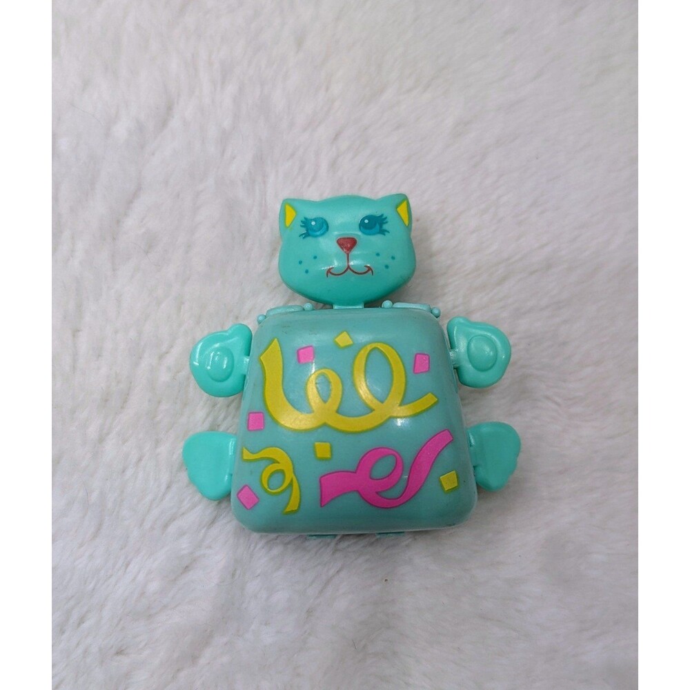Vintage 80's Toy's Galoob Sweet Secrets Blue Compact Kitty pocket toy / necklace